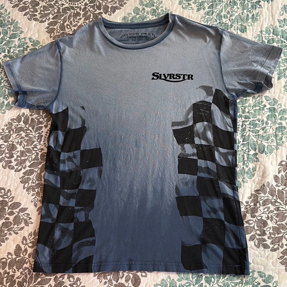 Silver Star SLVRSTR Blue/Black Marathon Flag Racing Men’s Size Medium